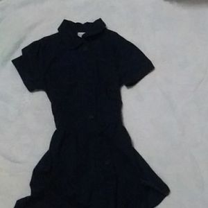 Blue School Uniform Dress (Ties in the Back)